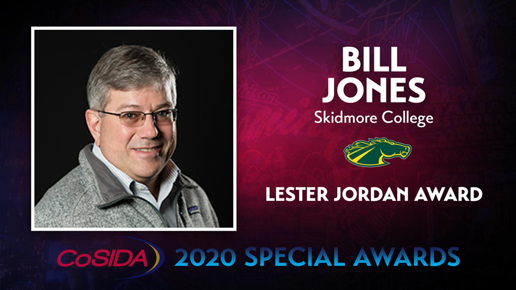 2020 Special Awards Salute: Bill Jones (Skidmore College), Lester Jordan Award